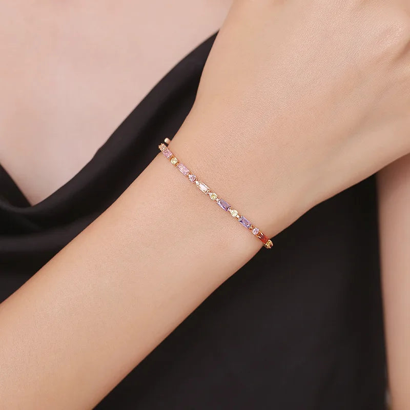 Zircon Sterling Silver Bracelet
