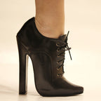 Women Lace-Up Party Pumps