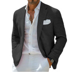 Linen Notch-Lapel Business Sport Coat