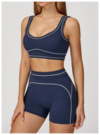 Knit Construction Sleeveless True-To-Size Fit Two-Piece Yoga Set