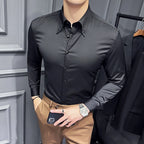 Solid Casual Slim Shirt