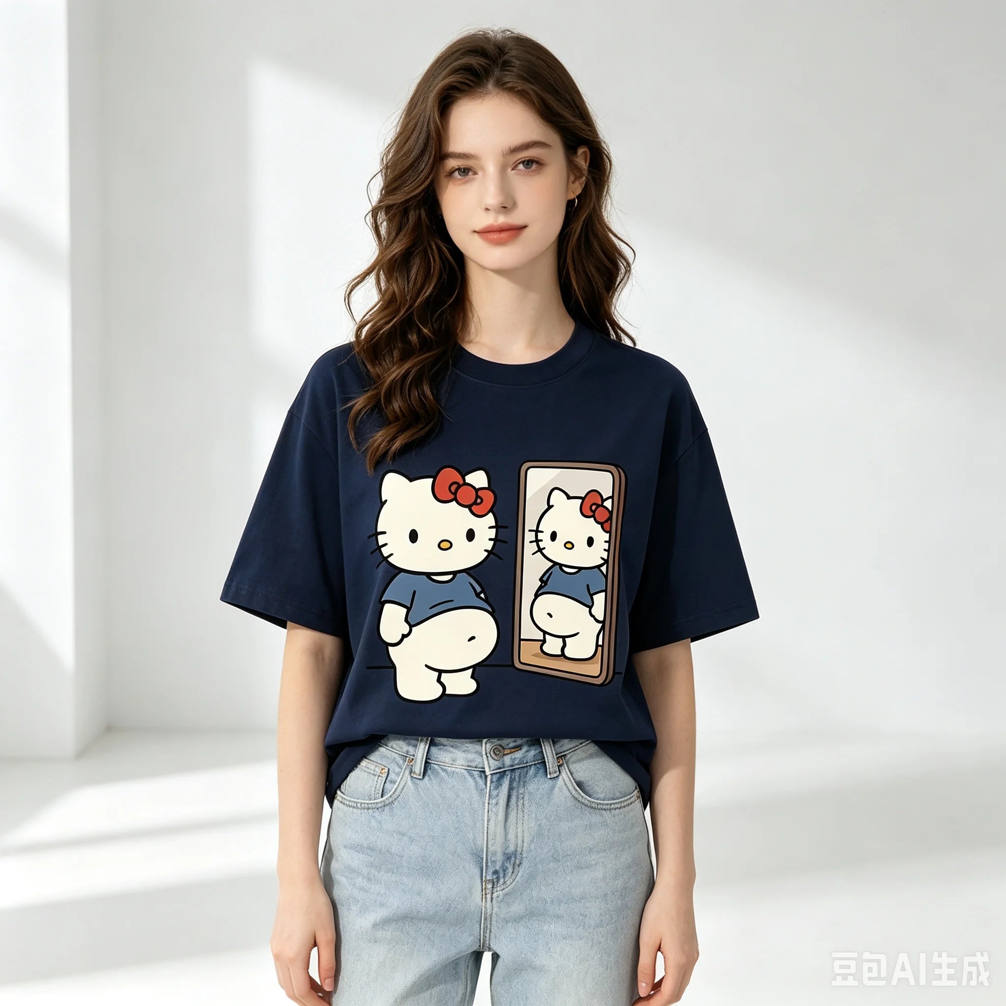 Kawaii Character Graphic Print T-Shirt
