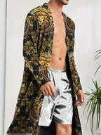 3D Digital Printed Lion Bathrobe
