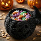 Wicker Pumpkin Lantern Storage Box