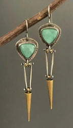 Rhinestone Tulip Hoop Earrings