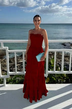 Tiered Lace Maxi Gown