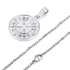Mprainbow Viking Compass Necklace