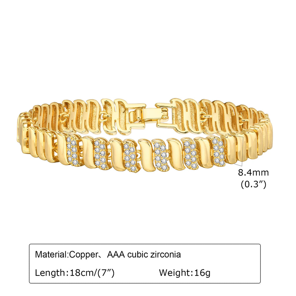 Gold Copper Chain Bracelet