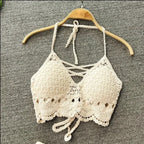 Tassel Spaghetti Strap Crop Top