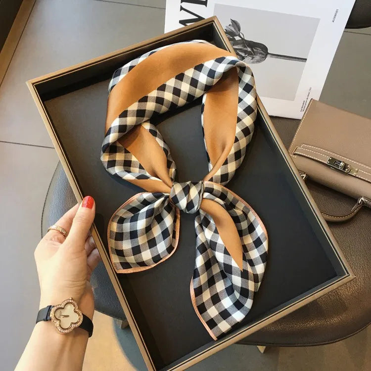 High-End Small Silk Scarf