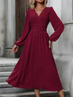 Women's Wool Pleated Dress