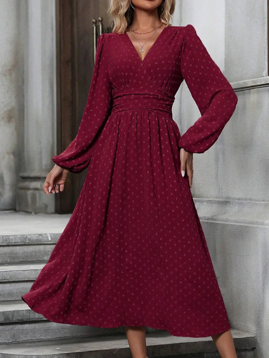 Women's Wool Pleated Dress