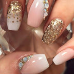 Short Square Press Nails Gradient