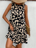 Women Leopard Print Summer Dress