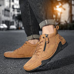 Handmade Leather Ankle Winter Boots