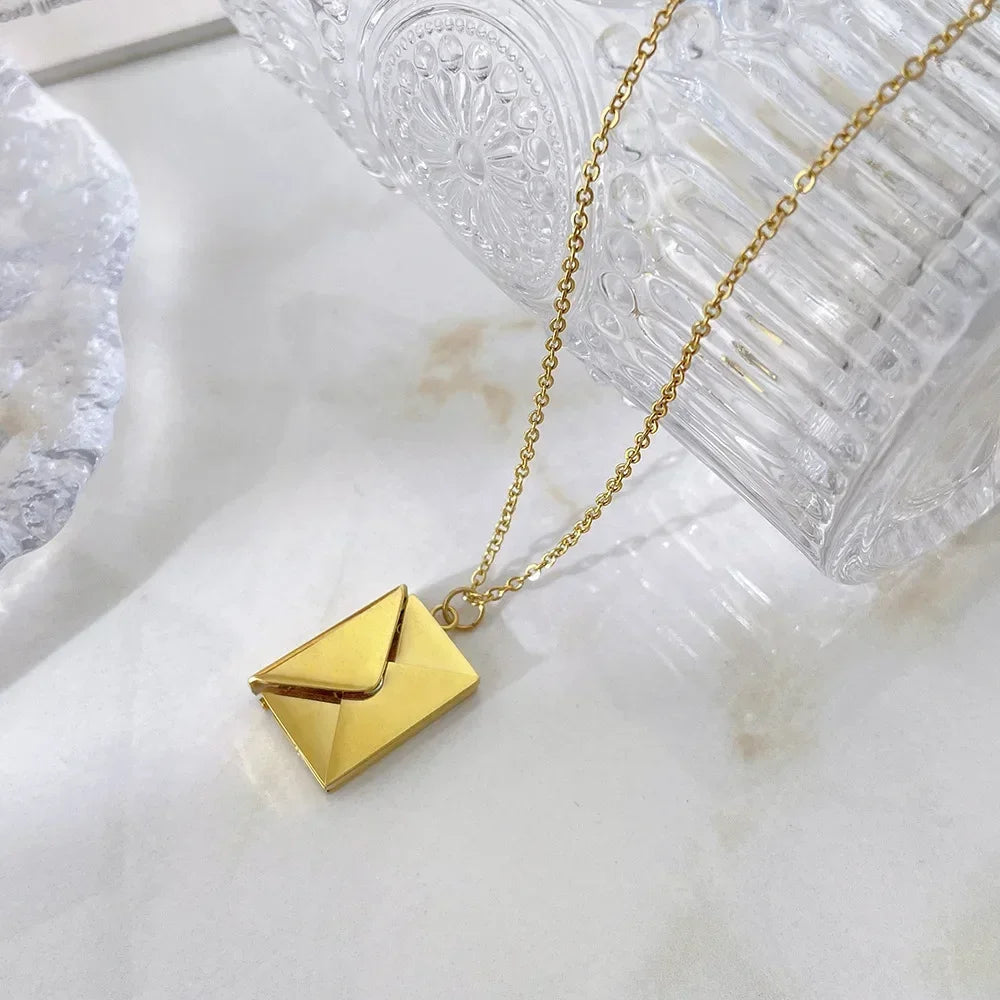 Customized Envelope Love Necklace