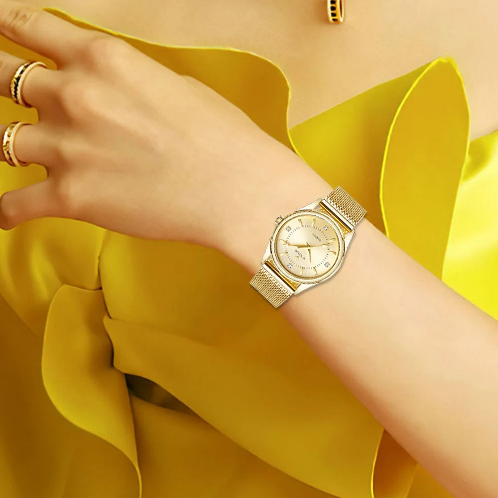 Gold Chronograph Watch
