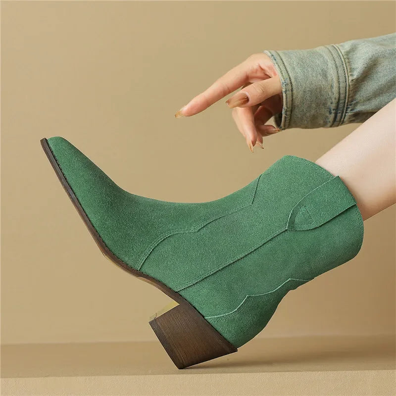 Suede Pointy Boots