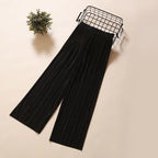 RankSweet Pleated Drape Wide-Leg Pants