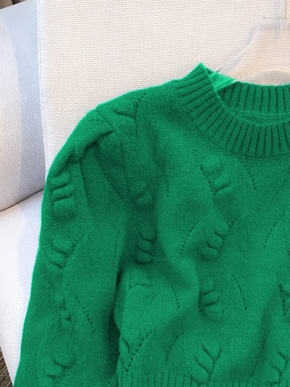 2026 New Winter Rib Knit Crop Sweater