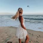 Elegant Embroidery V-Neck Dress
