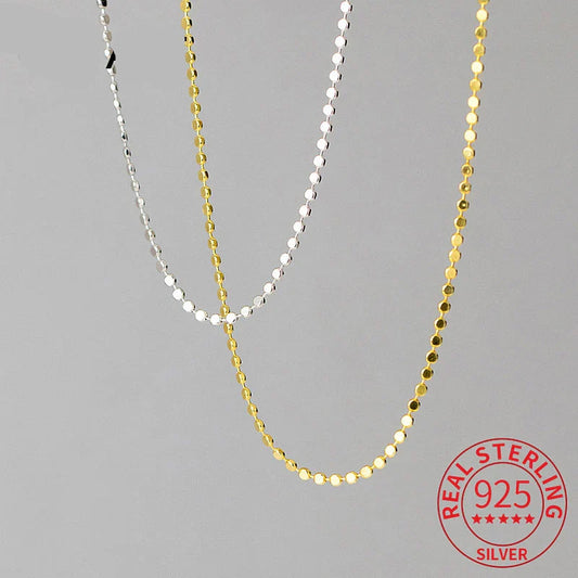 Women’s Sterling Silver Bead Chain Choker