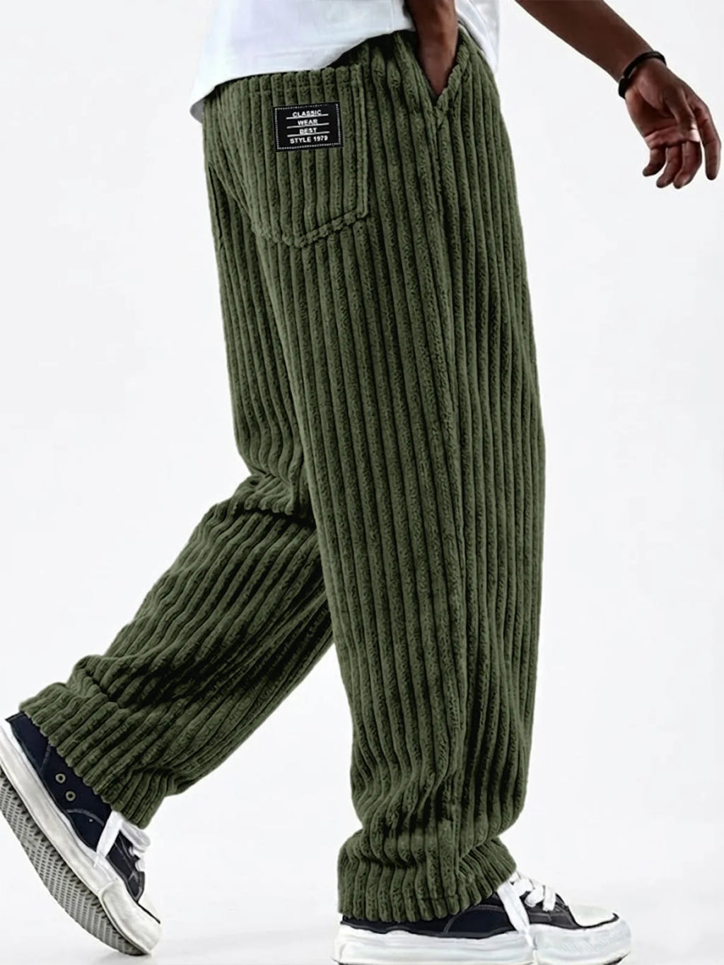 Corduroy Knit Casual Pants