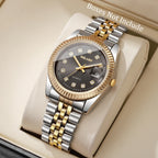 Yolako Rhinestone Calendar Quartz Watch
