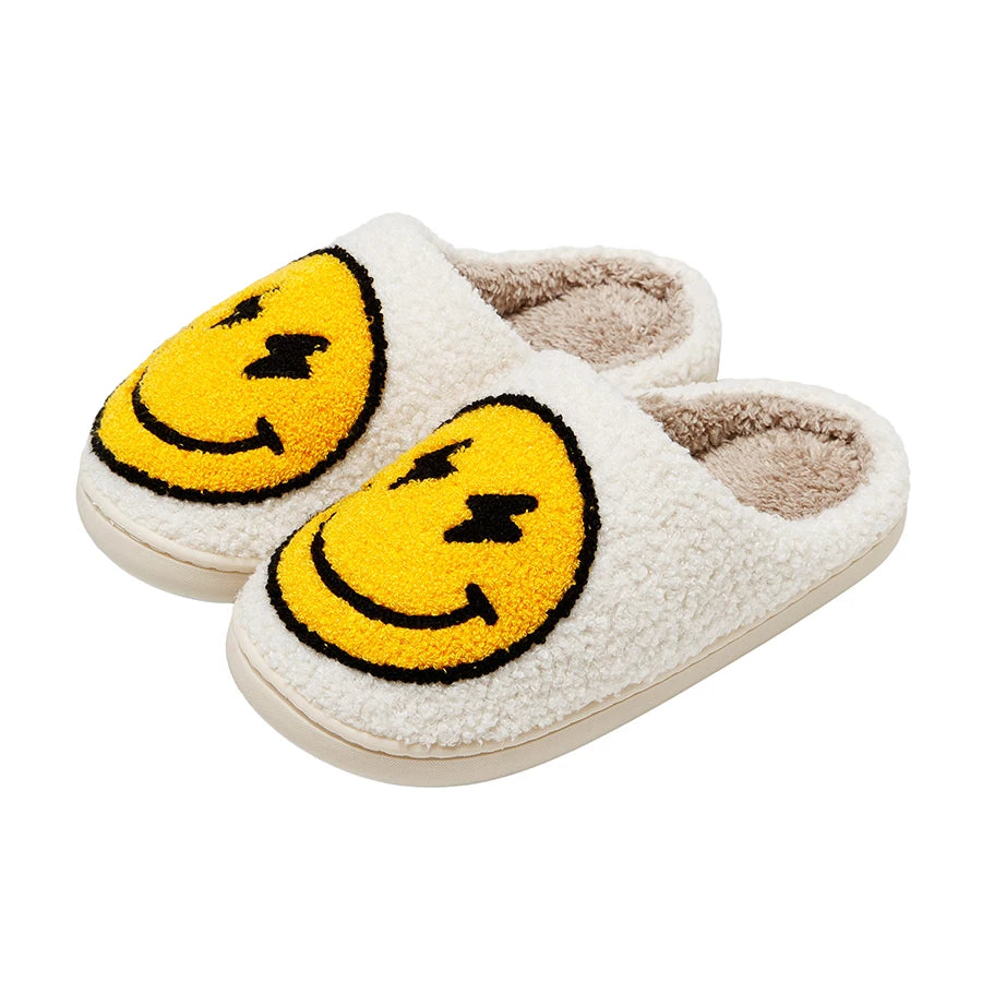 Fluffy Smile Slippers
