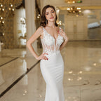 Backless Mermaid Wedding Dress