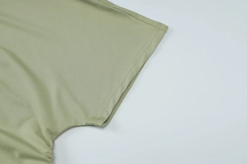 Polyester Solid Asymmetric Collar True-To-Size Fit Top