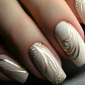 Gothic False Nails Dark Red