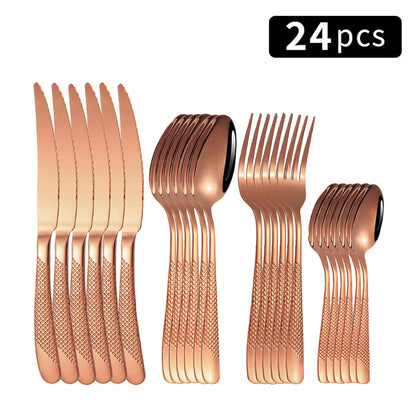 24pc Stainless Steel Cutlery Set