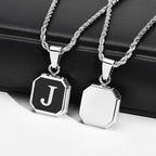 Initials Letter Pendant Necklace