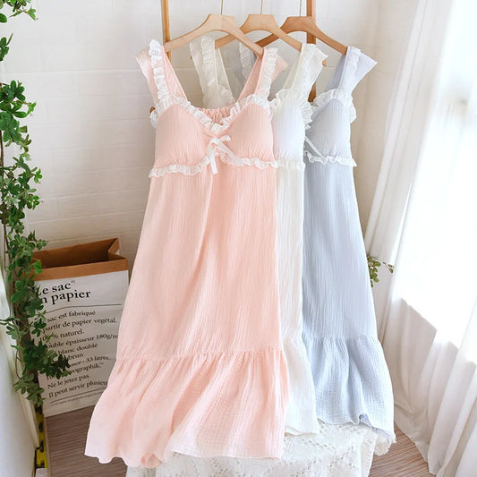 Cotton Strap Nightgown
