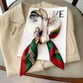 Polka Dot Square Silk Scarf