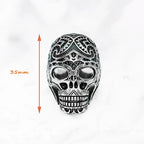 Maori Skull Silver Ring