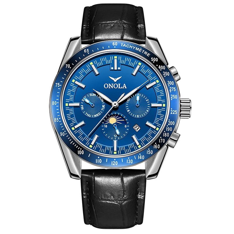 ONOLA Hollow Leather Automatic Watch