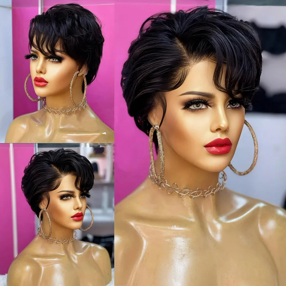 Short Curly Pixie Wig