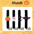 Plush Halloween Slap Bracelets
