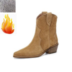 Suede Pointy Boots