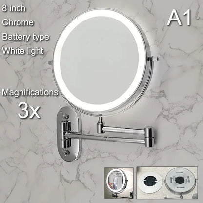 Wall Mounted Lighted Makeup Mirror