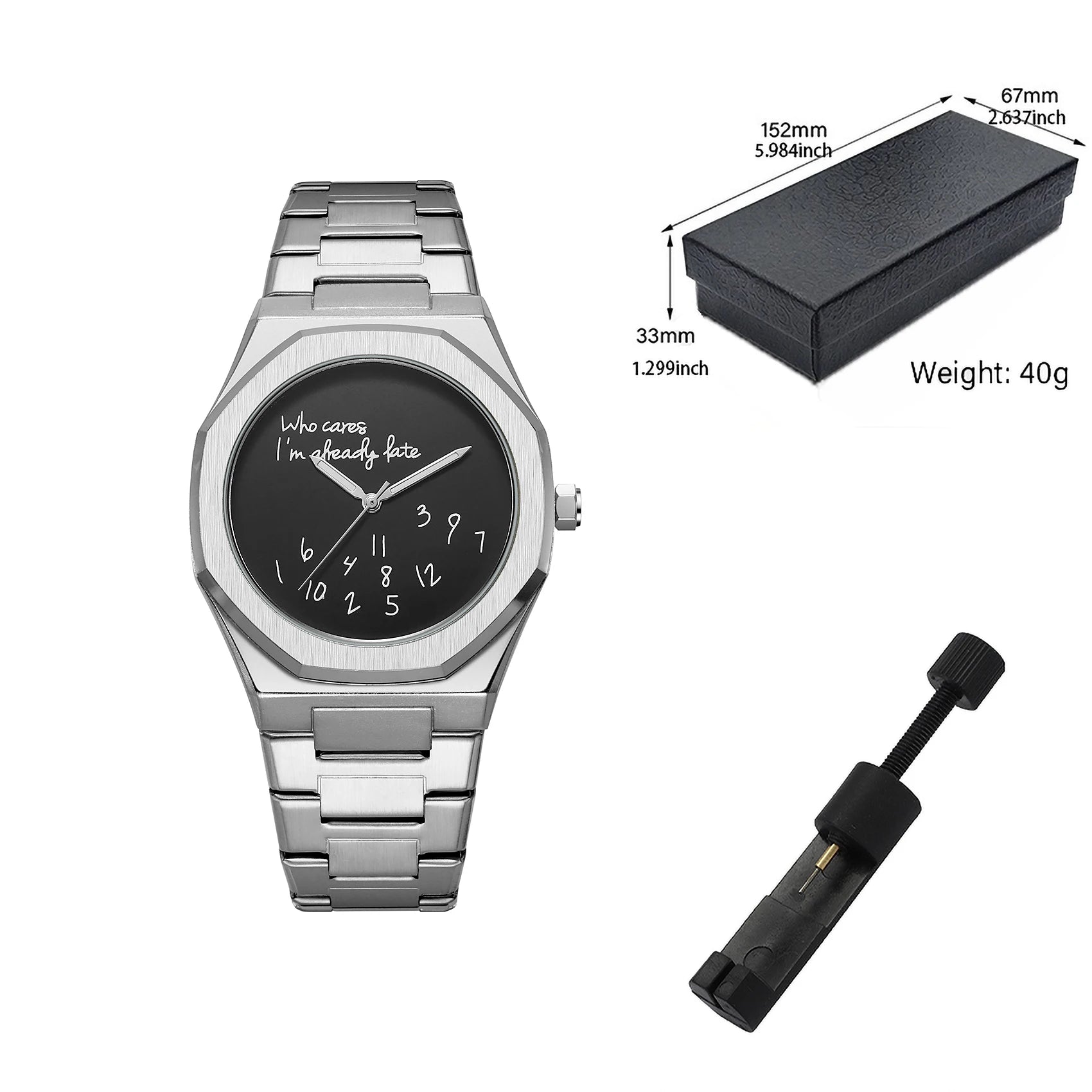 MOBANGTUO Arabic Digital Steel Watch