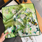 Real Silk 53cm Printed Scarf
