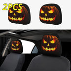 Scary Face Car Headrest Cover