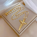 Dragonfly Zircon Pendant Necklace
