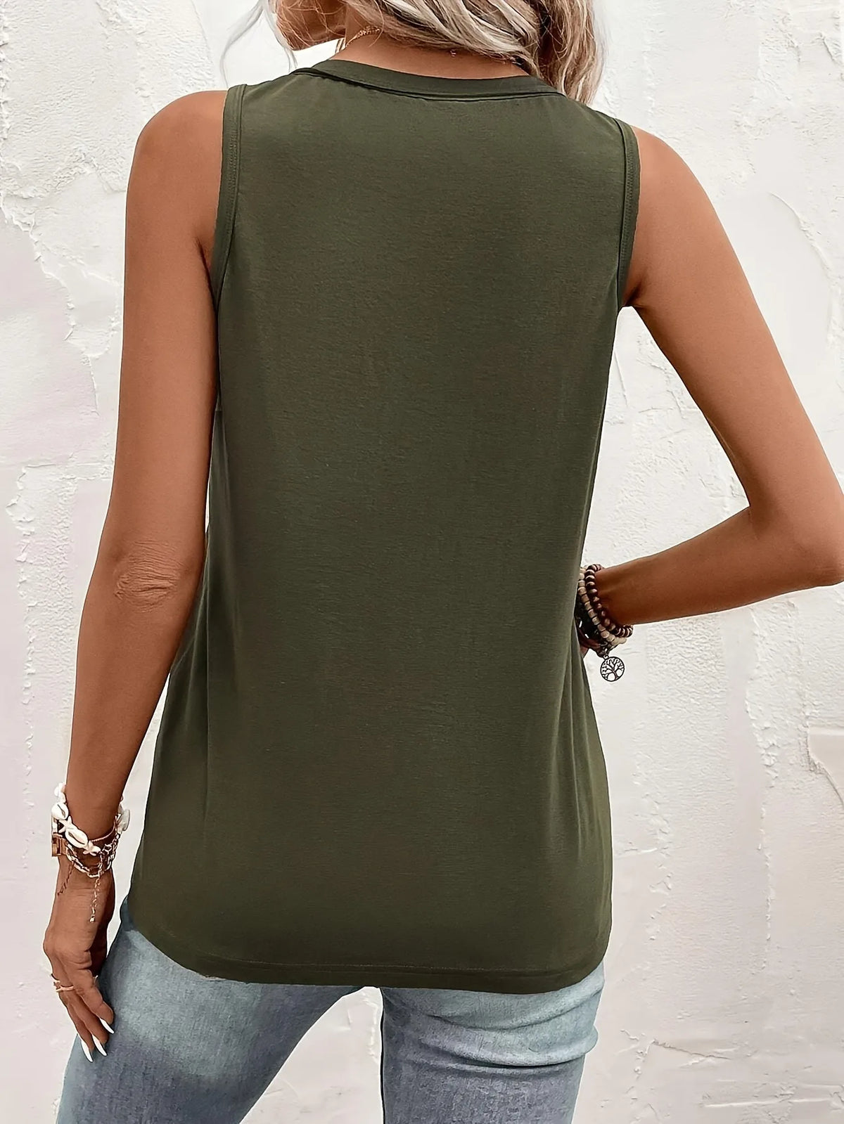 Olive Green Pocket Vest