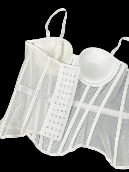 Transparent Mesh Sexy Corset