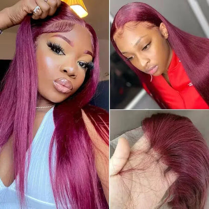 Burgundy HD Lace Wig