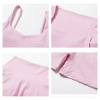 Nylon Solid Long Sleeve Two-Piece Yoga Set